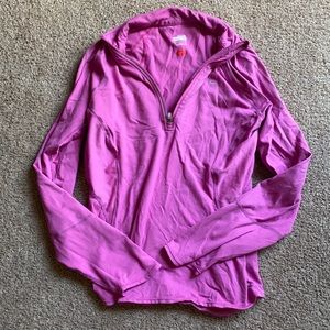 Nike 1/4 zip pink jacket